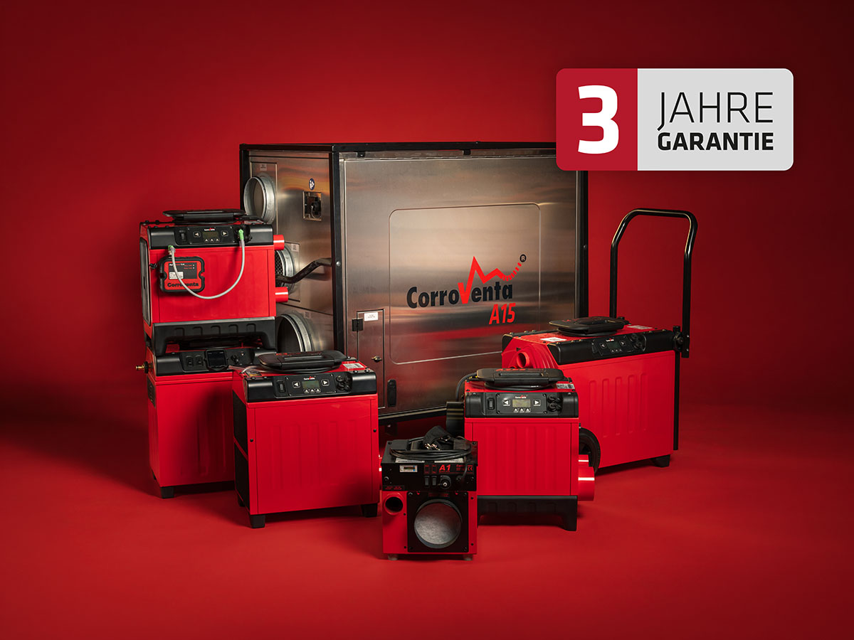 Corroventa 3 jahre garantie